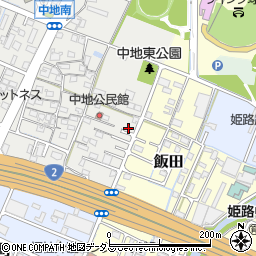 兵庫県姫路市中地33-5周辺の地図