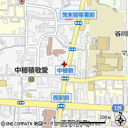 日産レンタカー茨木駅前店周辺の地図