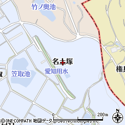 愛知県常滑市坂井名土塚周辺の地図