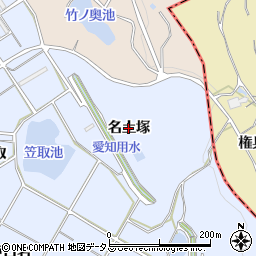 愛知県常滑市坂井（名土塚）周辺の地図
