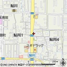 イレブンカット　茨木鮎川店周辺の地図