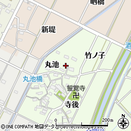 愛知県西尾市吉良町酒井丸池33周辺の地図