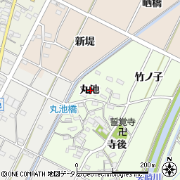 愛知県西尾市吉良町酒井丸池47周辺の地図