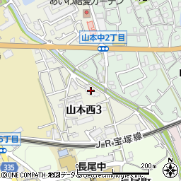 宝塚中山グリーンマンション周辺の地図
