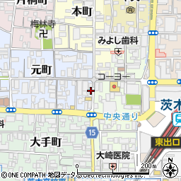 有限会社メサベルテ　茨木店周辺の地図
