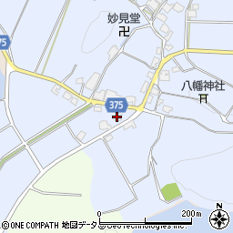 兵庫県加古川市平荘町磐866-1周辺の地図