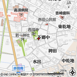 愛知県西尾市一色町赤羽下郷中12周辺の地図