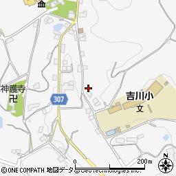 岡山県加賀郡吉備中央町吉川841周辺の地図