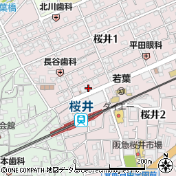 三井住友銀行桜井出張所周辺の地図