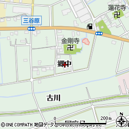 愛知県豊川市三谷原町郷中周辺の地図