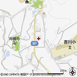 岡山県加賀郡吉備中央町吉川1134-1周辺の地図