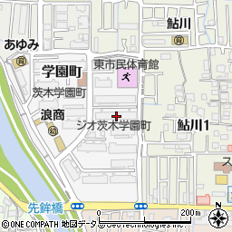 大阪府茨木市学園町5-1周辺の地図