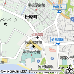 竹島遊園周辺の地図