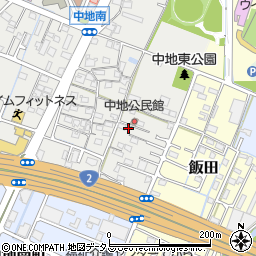 兵庫県姫路市中地34周辺の地図