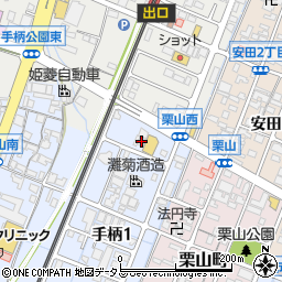 兵庫県姫路市手柄1丁目139周辺の地図