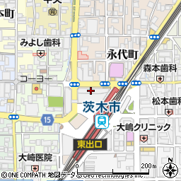 阪急会館周辺の地図