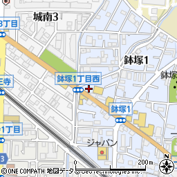 ユニクロ池田店駐車場周辺の地図