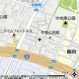 兵庫県姫路市中地205周辺の地図