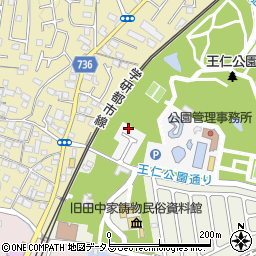 大阪府枚方市王仁公園3-11周辺の地図