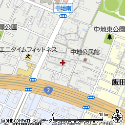 兵庫県姫路市中地207周辺の地図