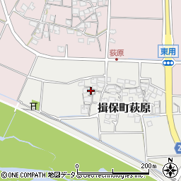 兵庫県たつの市揖保町萩原18周辺の地図