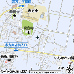 兵庫県加古川市志方町志方町周辺の地図