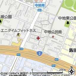 兵庫県姫路市中地208周辺の地図