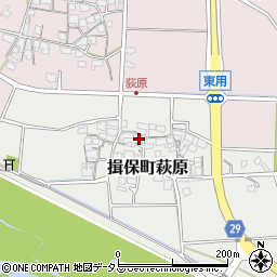 兵庫県たつの市揖保町萩原95周辺の地図