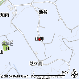京都府綴喜郡井手町多賀山神周辺の地図