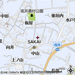 愛知県常滑市坂井蛭沼周辺の地図