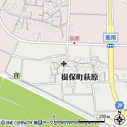 兵庫県たつの市揖保町萩原14周辺の地図