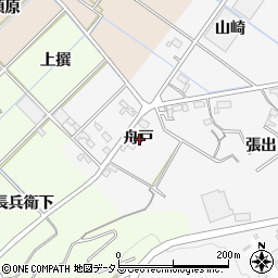 愛知県西尾市吉良町友国舟戸周辺の地図