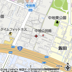 兵庫県姫路市中地204周辺の地図