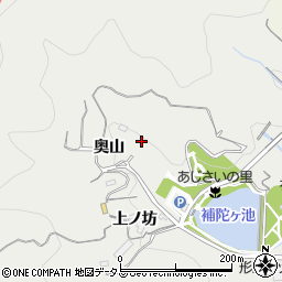 愛知県蒲郡市金平町奥山54周辺の地図