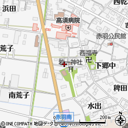 愛知県西尾市一色町赤羽下郷中82周辺の地図