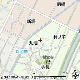 愛知県西尾市吉良町酒井丸池34周辺の地図