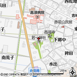 愛知県西尾市一色町赤羽下郷中86周辺の地図