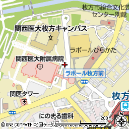 大阪府枚方市新町周辺の地図