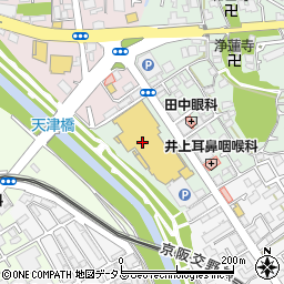 １００円ショップセリア　イズミヤショッピングセンター枚方店周辺の地図