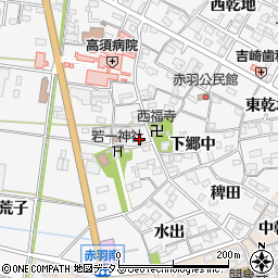 愛知県西尾市一色町赤羽下郷中93周辺の地図