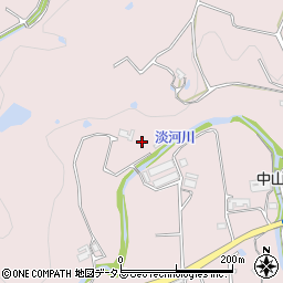 兵庫県神戸市北区淡河町中山324-1周辺の地図