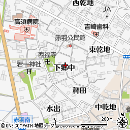 愛知県西尾市一色町赤羽下郷中16周辺の地図
