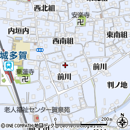 京都府綴喜郡井手町多賀前川46周辺の地図