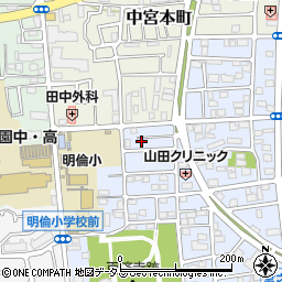 大阪府枚方市中宮西之町14-23周辺の地図