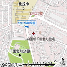大阪府豊中市新千里北町周辺の地図