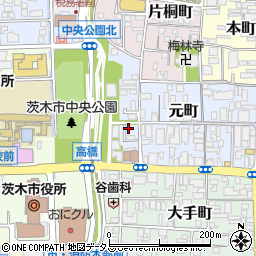 茨木診療所周辺の地図