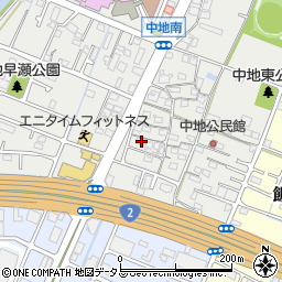 兵庫県姫路市中地210周辺の地図