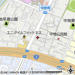 兵庫県姫路市中地211周辺の地図