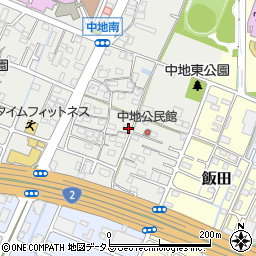 兵庫県姫路市中地253周辺の地図