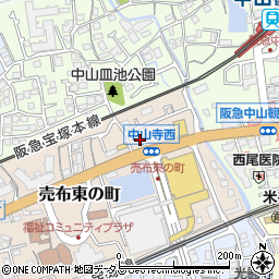 アビックスインポート　宝塚店周辺の地図